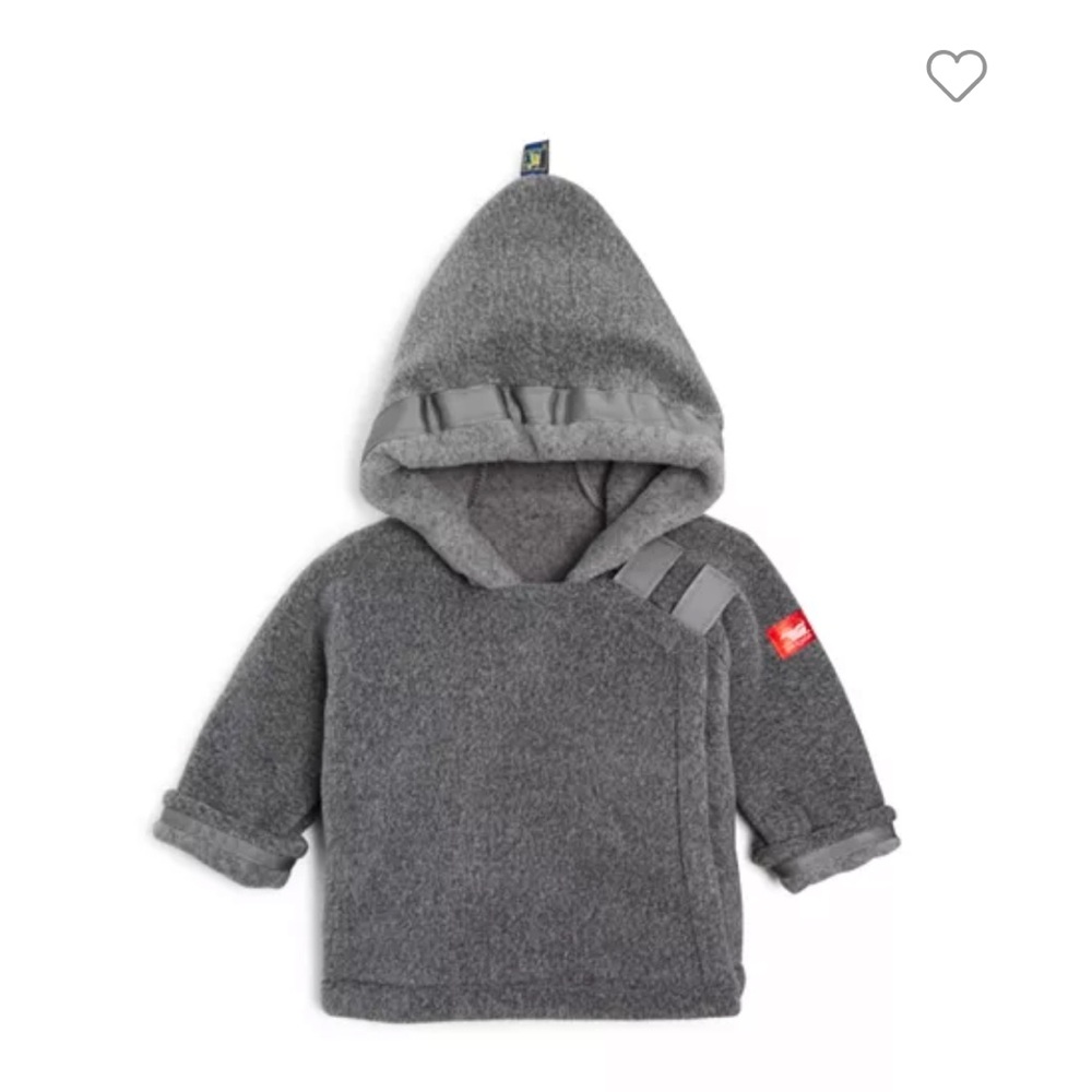 Widgeon Unisex Hooded Fleece Jacket - NWT - 9M - Grey